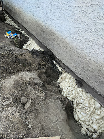 Foundation of a House After
