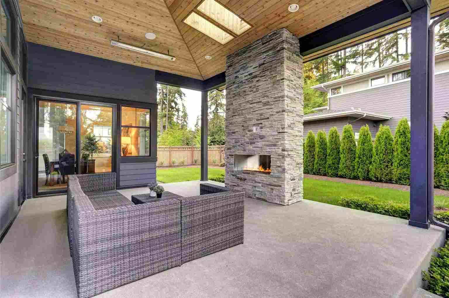 new-modern-home-features New Modern Home Features a Backyard with Patio in Calgary, AB